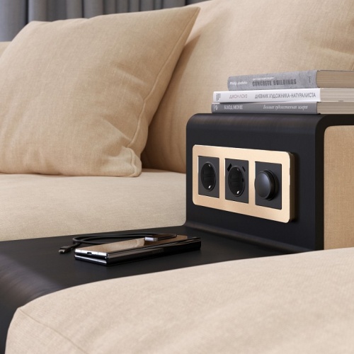 Рамка на 3 поста Werkel Platinum (шампань) W0032611 в Нижнем Новгороде фото 4