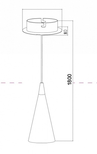 Подвесной светильник Maytoni Nevill P318-PL-01-W в Геленджике фото 3