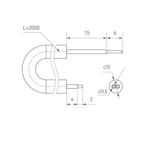 Провод питания ARL-MOONLIGHT-20AWG-2W-D4.5-CU-2000 White (Arlight, Закрытый) в Серове