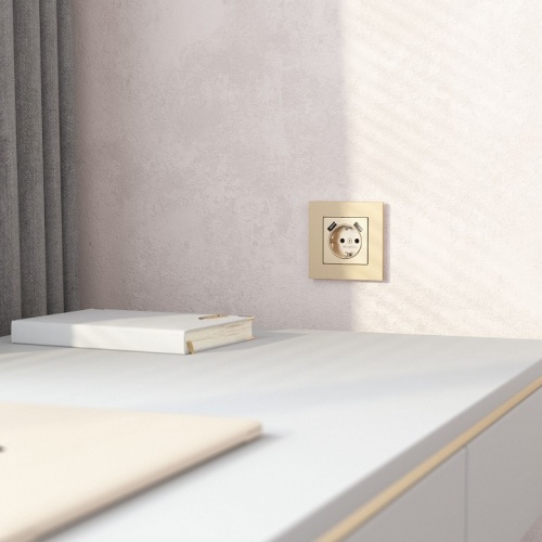 Рамка на 1 пост Werkel AluMax шампань W0013511 в Нижнем Новгороде фото 3