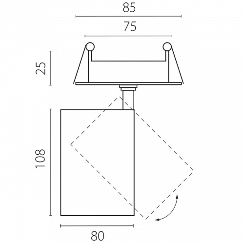 Спот Lightstar Alta Base A5336RS в Нижнем Новгороде фото 2