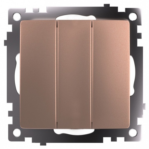 Выключатель трехклавишный без рамки Stekker Катрин 49174 в Нижнем Новгороде