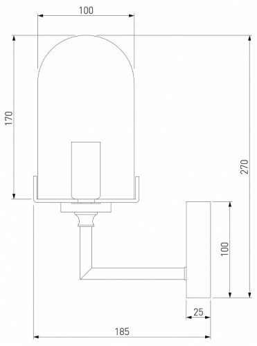 Бра Eurosvet Pluto 60156/1 хром в Ревде фото 2