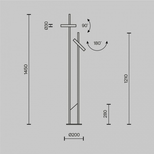 Торшер Maytoni Trust MOD460FL-L6B3K в Нижнем Новгороде фото 2
