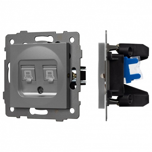 Розетка двойная RJ-12 и Ethernet RJ-45, без рамки Arlight SCT 049851 в Нижнем Новгороде