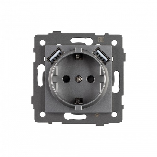 Розетка с заземлением и 2хUSB type A, без рамки Arlight SCT 049820 в Нижнем Новгороде фото 3