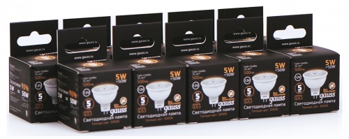 Лампа светодиодная Gauss  GU5.3 5Вт 3000K 201505105 в Нижнем Новгороде фото 2