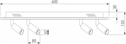 Накладной светильник Eurosvet Strake 90268/4 белый в Заречном фото 3