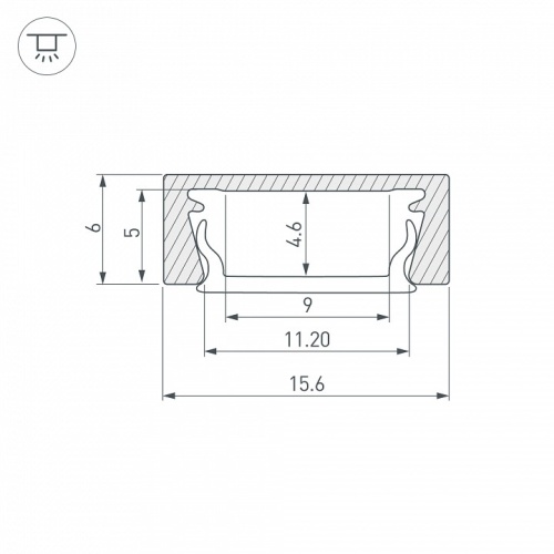 Профиль накладной Arlight MIC-M 044530 в Нижнем Новгороде фото 7