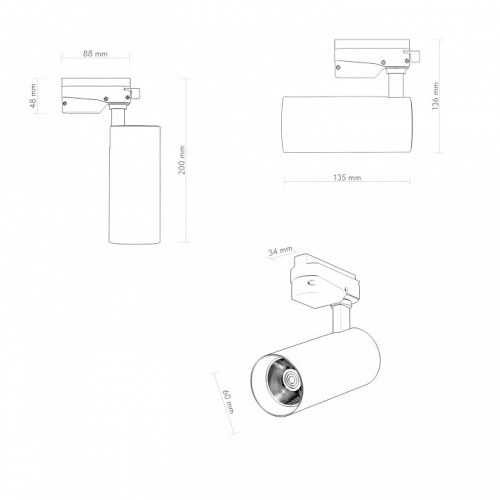 Светильник на штанге Denkirs SOLID KOPER DK6451-BK в Нижнем Новгороде фото 2