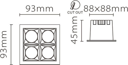 Встраиваемый светильник Fiberli XL003 12130303 в Нижнем Новгороде фото 3