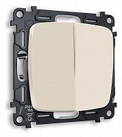 Выключатель проходной двухклавишный без рамки Ambrella Volt OMEGA MO323020 в Нижнем Новгороде