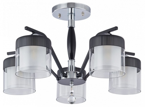 Люстра на штанге Arte Milano Napoli-2646 332646/5 CR+BK в Нижнем Новгороде
