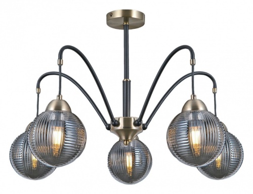 Люстра на штанге ILLUMICO  IL0433-5PSQ-79 BK AB в Нижнем Новгороде