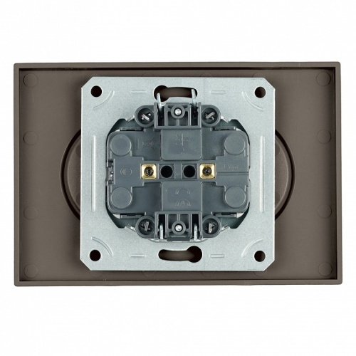 Розетка двойная без заземления и со шторкой Stekker Эмили 49929 в Нижнем Новгороде фото 3