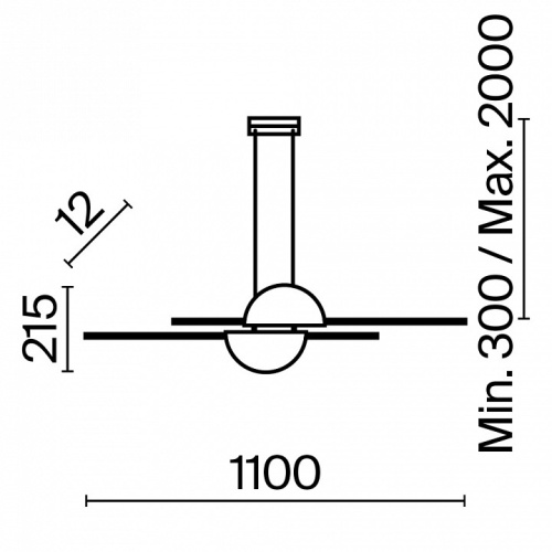 Подвесной светильник Maytoni Skyline MOD179PL-L26BS4K в Нижнем Новгороде фото 7