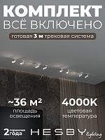 Комплект трековый Hesby Lighting Skylite №3 HSBL_kompl_S003_VI3W4K в Нижнем Новгороде
