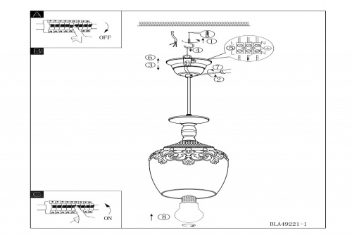 Подвесной светильник Eglo Sudbury 49221 в Нижнем Новгороде фото 2