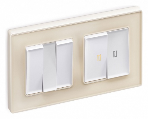 Выключатель двухклавишный с подсветкой без рамки Ambrella Volt ALFA MA124010 в Нижнем Новгороде фото 4