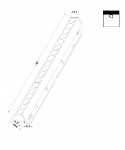 Встраиваемый светильник Maytoni Points TR031-4-18W3K-S-DS-B в Чайковском фото 2