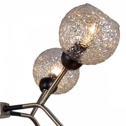 Люстра на штанге ILLUMICO  IL0268-8PSQ-79 BK AB в Нижнем Новгороде фото 2