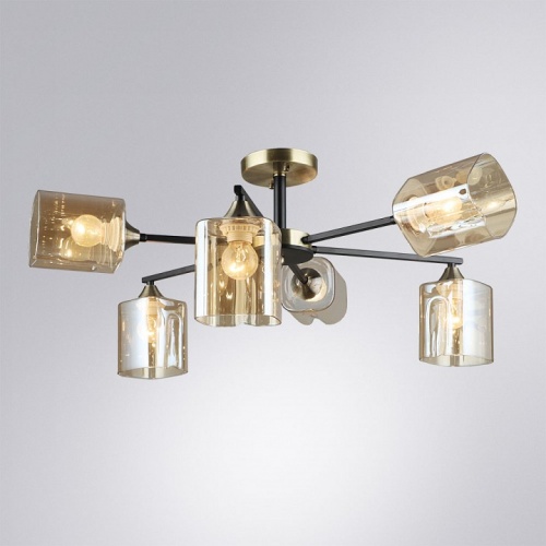 Люстра на штанге Arte Lamp Merci A4185PL-6BK в Нижнем Новгороде фото 2