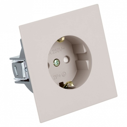 Розетка с заземлением и со шторкой Stekker Мия 50484 в Нижнем Новгороде фото 3