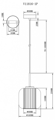 Подвесной светильник Moderli Ember V11816-1P в Нижнем Новгороде фото 2