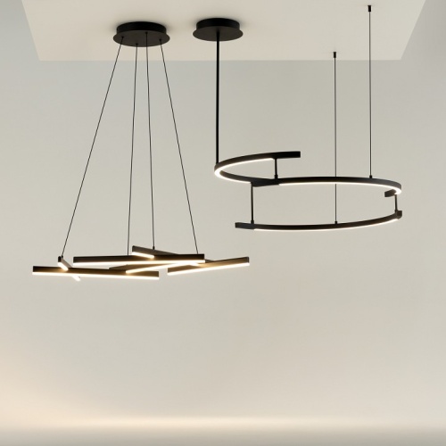 Подвесная люстра Maytoni Line MOD016PL-L80BK в Нижнем Новгороде фото 8