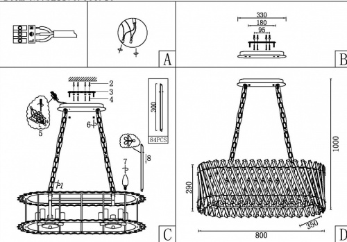 Подвесной светильник ST-Luce Fabio SL1170.303.10 в Нижнем Новгороде фото 11