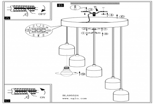 Подвесной светильник Eglo Silvares 95524 в Нижнем Новгороде фото 2