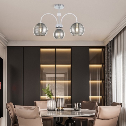 Люстра на штанге Arte Milano Napoli-320719 320719/3 CR+WH в Нижнем Новгороде фото 2