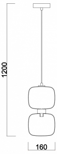 Подвесной светильник Freya Lumen FR5215PL-01BS в Котельниче фото 3