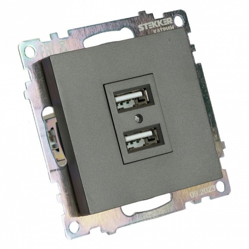 Розетка USB type A без рамки Stekker Катрин 49422 в Нижнем Новгороде фото 4