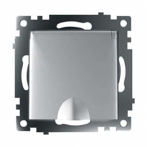 Розетка с заземлением и со шторкой, без рамки с крышкой Stekker Катрин 39580 в Нижнем Новгороде фото 6