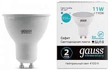 Лампа светодиодная Gauss Elementary GU10 11Вт 4100K 13621 в Нижнем Новгороде