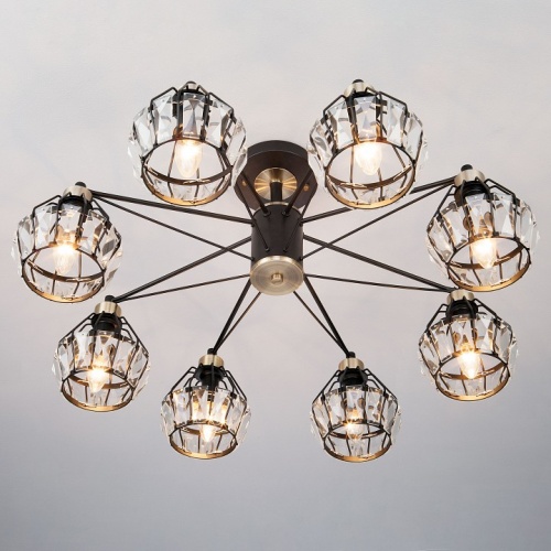 Люстра на штанге Eurosvet Lord 70075/8 черный в Нижнем Новгороде фото 4