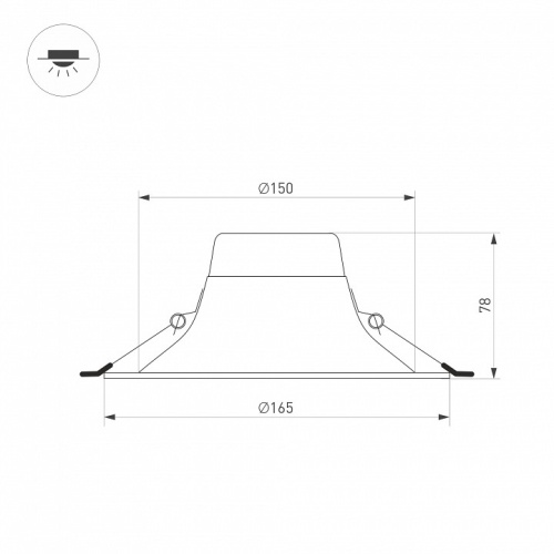 Встраиваемый светильник Arlight BLIZZARD 036576 в Нижнем Новгороде фото 2