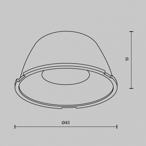 Линза Maytoni Downlight LensD43-36 в Навашино фото 3