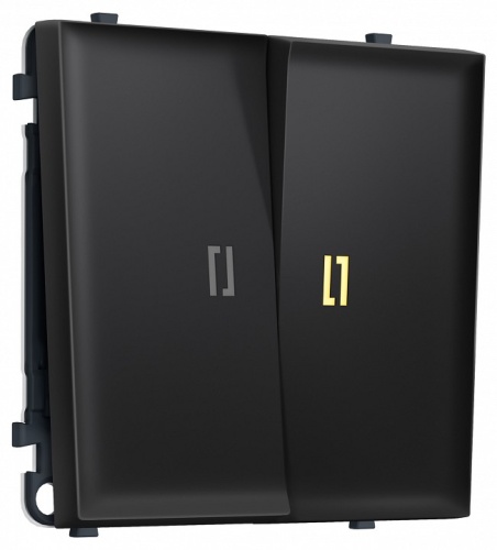Выключатель двухклавишный с подсветкой без рамки Ambrella Volt MS MS804010 в Нижнем Новгороде