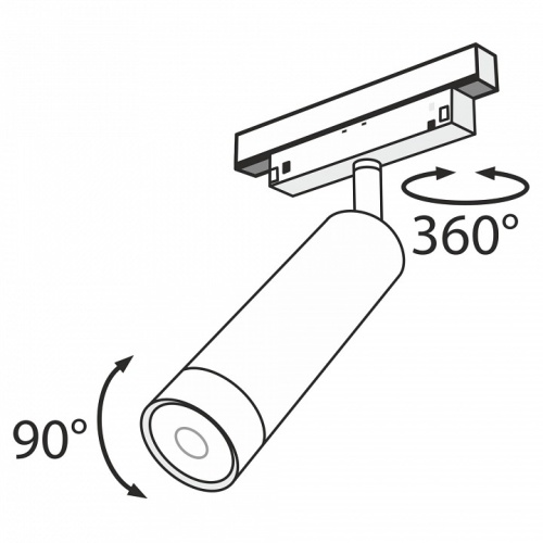 Светильник на штанге Maytoni Focus LED TR019-2-7W4K-B в Белокурихе фото 3