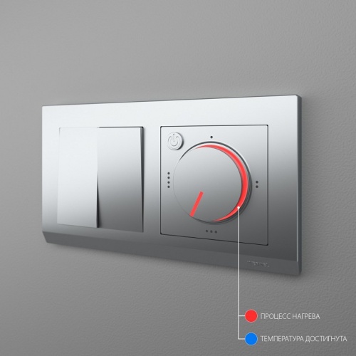 Терморегулятор электромеханический для теплого пола Werkel серебряный W1151106 в Нижнем Новгороде фото 8