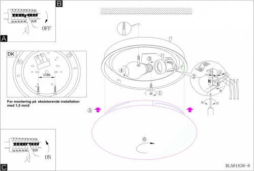 Накладной светильник Eglo Ella 81636 в Нижнем Новгороде фото 2