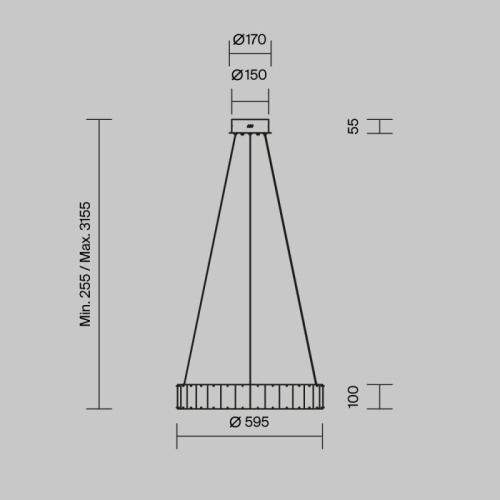 Подвесной светильник Maytoni Роскошь MOD517PL-L30BS3K в Нижнем Новгороде фото 3
