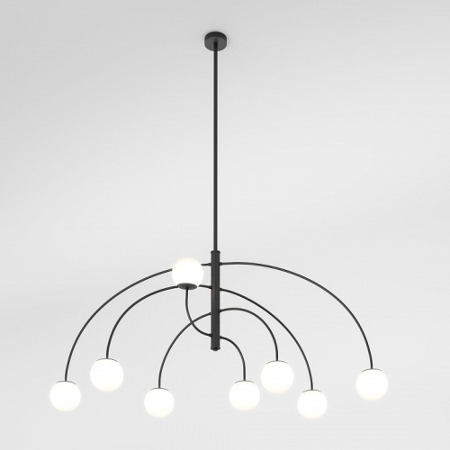 Люстра на штанге Eurosvet Cenacolo 30179/8 черный в Нижнем Новгороде фото 3