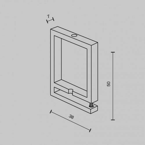 Крепление для треков-ремней Maytoni Accessories for system Parity TRA130BS-B в Краснокамске фото 2