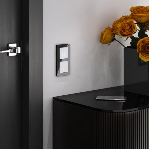 Выключатель сенсорый одноклавишный с подсветкой, без рамки Werkel белый W4510001 в Нижнем Новгороде фото 4