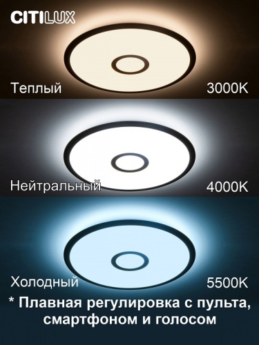 Накладной светильник Citilux Старлайт Смарт CL703A43G в Петровом Вале фото 3