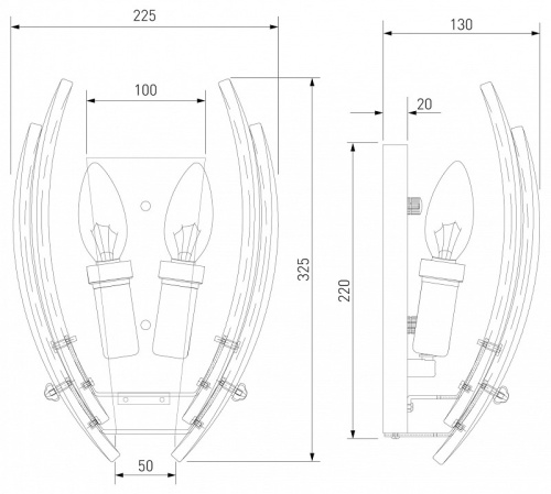 Накладной светильник Eurosvet Flowers 101015 в Нижнем Новгороде фото 2