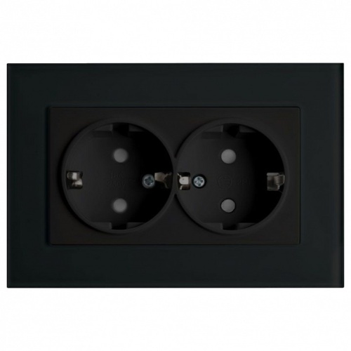 Розетка двойная с заземлением и со шторкой Stekker Эрна 39482 в Нижнем Новгороде